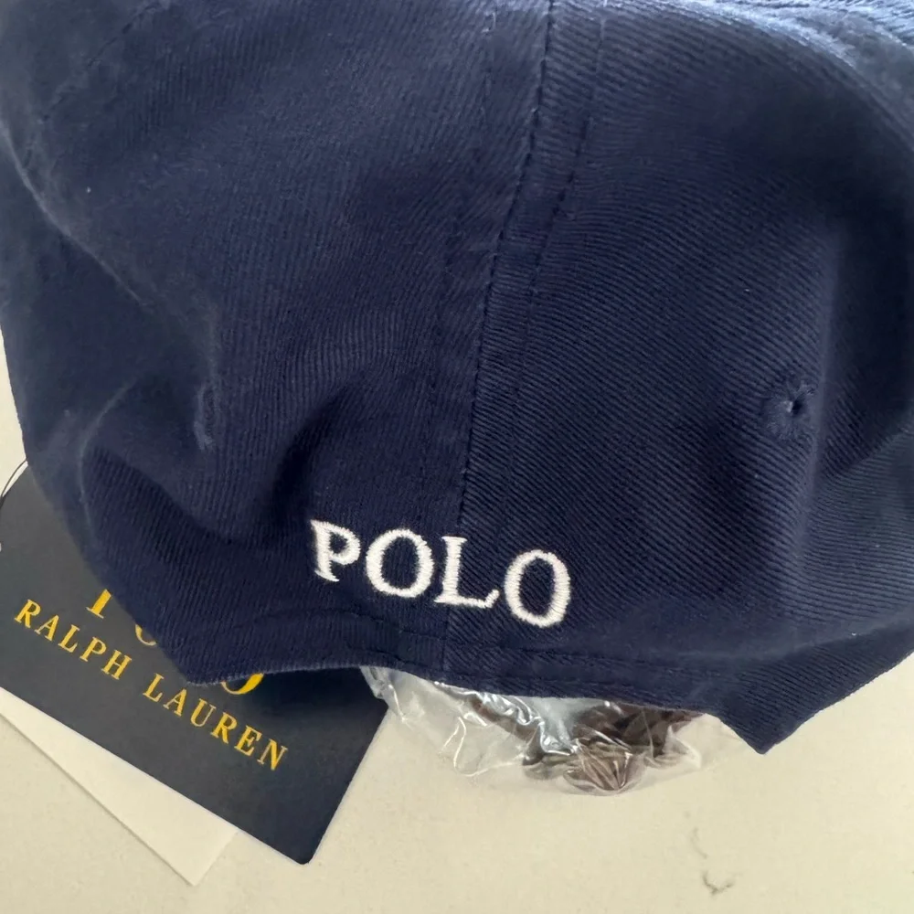 Polo Ralph Lauren Big Pony Core Replen Adjustable #3 Baseball Golf Hat Navy Rare - Picture 6 of 10